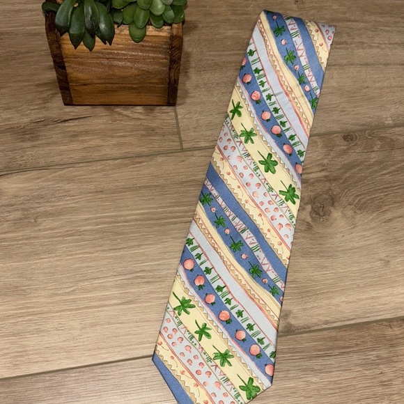 a.mouley Other - a. Mouley 1919 100% Silk Men’s Tie | Made in Paris | Vintage Clover Design |